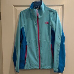 Women's Light Blue North Face Windbreaker
